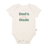 Finn and Emma Short Sleeve Graphic Bodysuit-Dad's Little Dude_1- ANB Baby